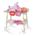 BABY born Changing Table with changing mat and storage shelf side angle