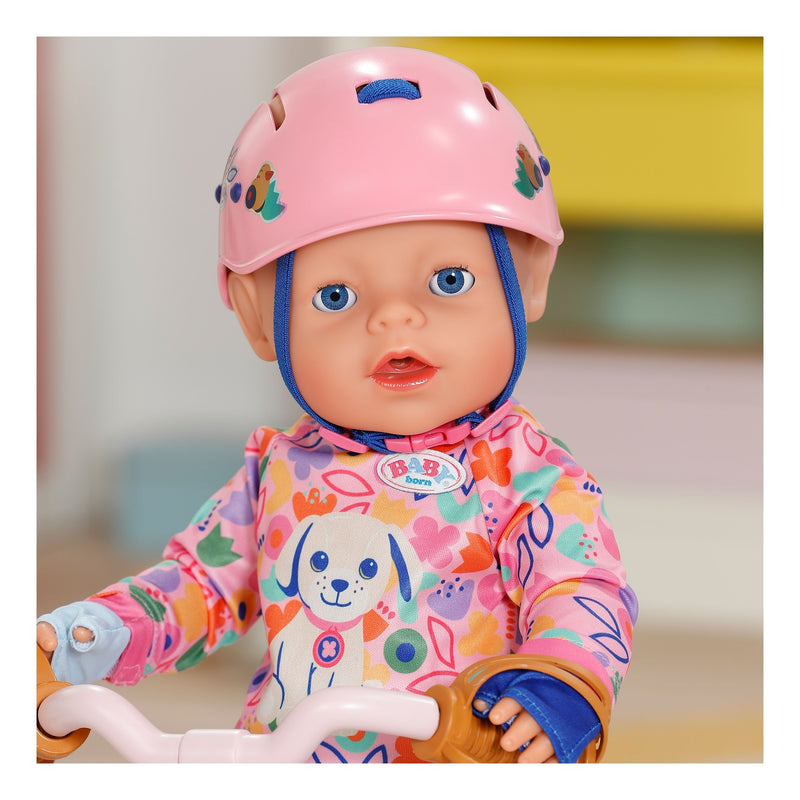BABY born Doll Bike Helmet in pink close up detail