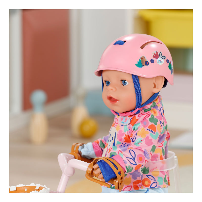 BABY born Doll Bike Helmet in pink packaging view