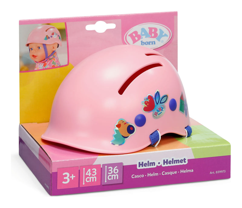 BABY born Doll Bike Helmet in pink back view