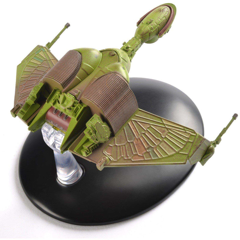 Klingon Bird-of-Prey (Attack Position) Die-Cast Model Ship (Eaglemoss / Star Trek), rear view