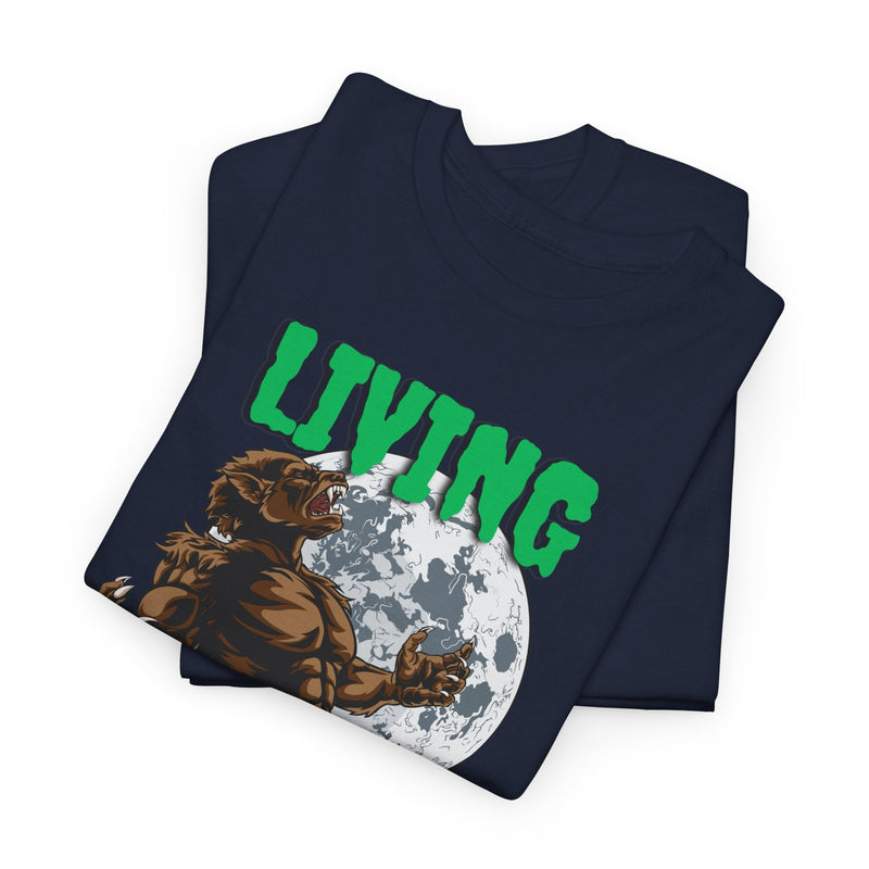 'Living After Midnight' Men's T-Shirt, size reference