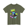 'Living at 33rpm' Flouro Men's T-Shirt, packaging shot