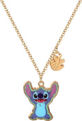Disney Stitch Mulitcoloured Gold Enamel Costume Necklace - Image 3
