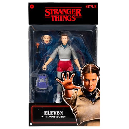 Stranger Things Upside Down 6" Eleven Action Figure, close-up detail