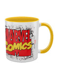 Marvel Comics Logo Coloured Inner Mug, rear view