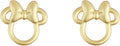 Disney Gold Minnie Mouse Bow Earrings
