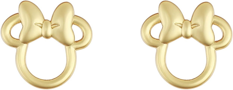 Disney Gold Minnie Mouse Bow Earrings