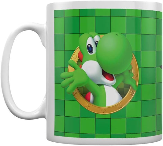 Yoshi Super Mario 3D Port White Mug