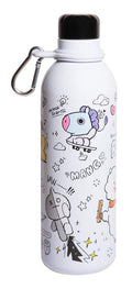BT21 Stainless Steel Bottle 500ml with Carabiner Ring alternate view