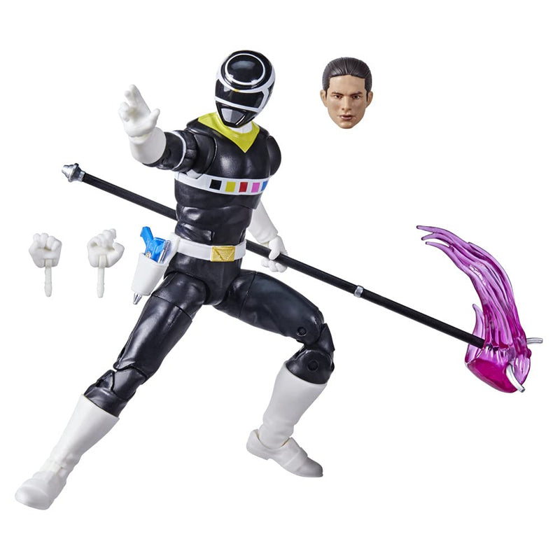 Power Rangers Lightning Collection In Space Black Ranger Ran, side angle