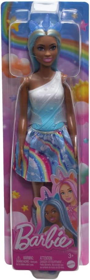 Barbie Unicorn Doll (Blue Hair) - Image 5
