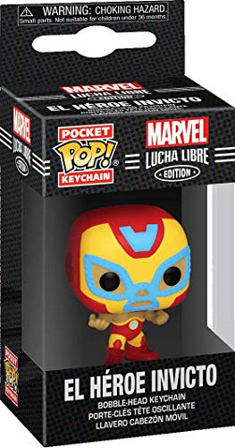 Luchadores Marvel's Iron Man Funko POP! Vinyl Figure Keychai, alternate view