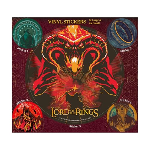 The Lord Of The Rings Stickers, close-up detail
