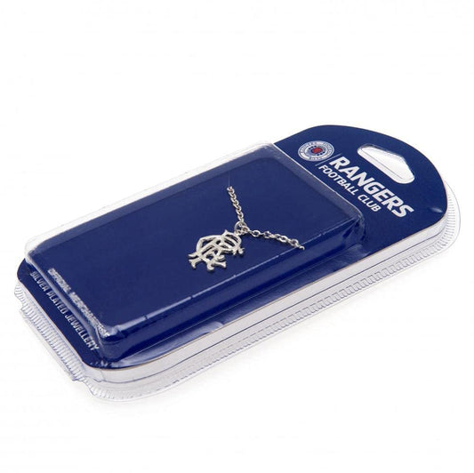 Rangers FC Silver Plated Pendant & Chain XL