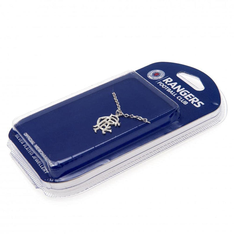 Rangers FC Silver Plated Pendant & Chain XL
