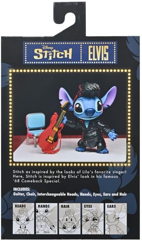 Lilo And Stitch Singer Elvis Stitch Ultimate 7" Scale Action Figure (Disney) (view 3)