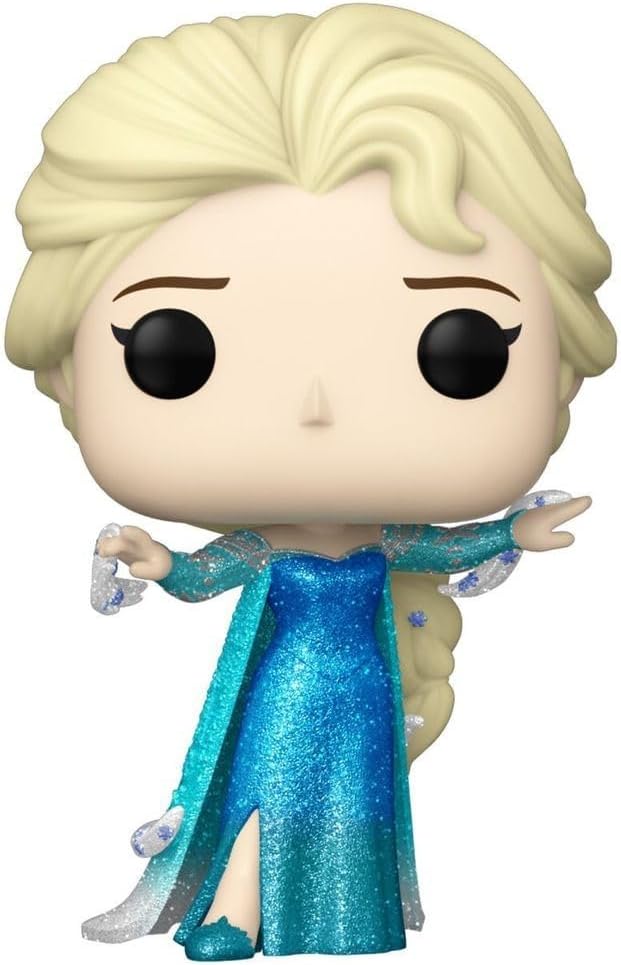 Funko Pop! Frozen - Elsa Disney 100th Diamond Glitter Collection, side angle