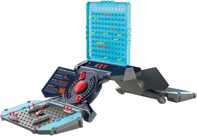 Hasbro Gaming Electronic Battleship Reloaded Board Game, rear view