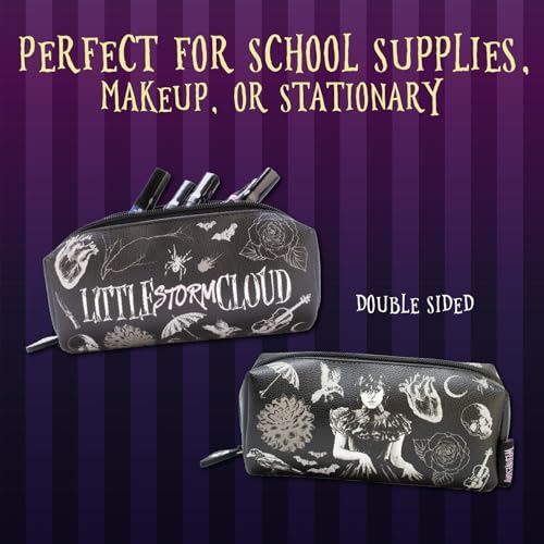 Wednesday Storm Cloud Themed Pencil Case, packaging shot