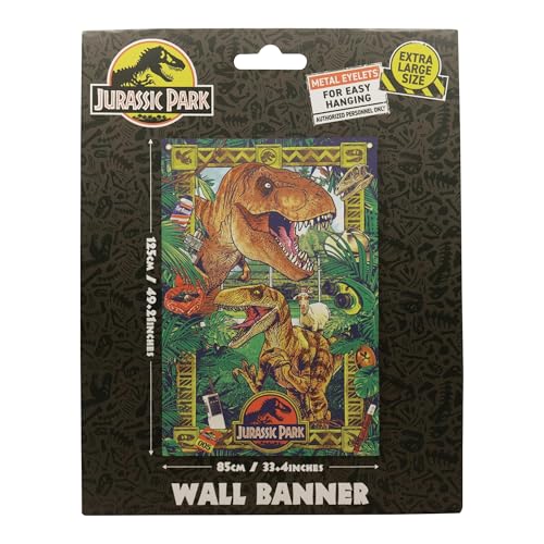 Jurassic Park Jurassic Park Wall Banner 125 x 85 cm, packaging shot