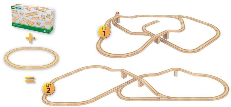 BRIO World 50 Piece Train Track Pack (33772) - Image 3