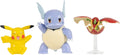 Pokemon - Pikachu, Wartortle & Flapple Battle Figure Set, alternate view