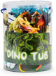 Large Dinosaur Tub Playset with Play Mat and Scenery