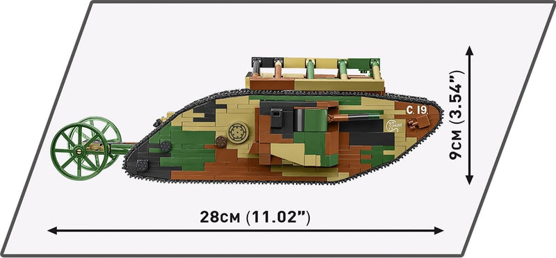 Cobi 2993 World War I Mark I 878 pcs - Image 4