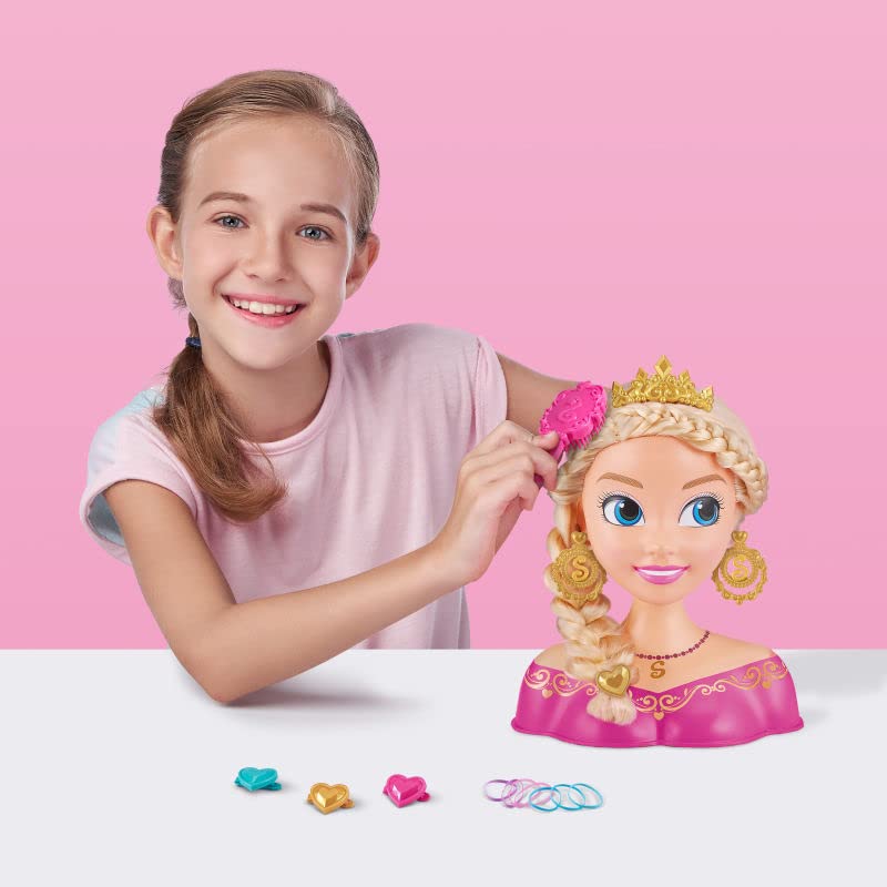 Sparkle Girlz Princess Hair Styling Head packaging