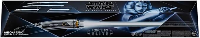 Star Wars: Ahsoka Black Series replica light saber Force FX Elite Ahsoka Tano, rear view