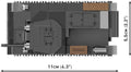 Cobi 2718 World War II Panzer II AusFA 250 pcs - Image 3