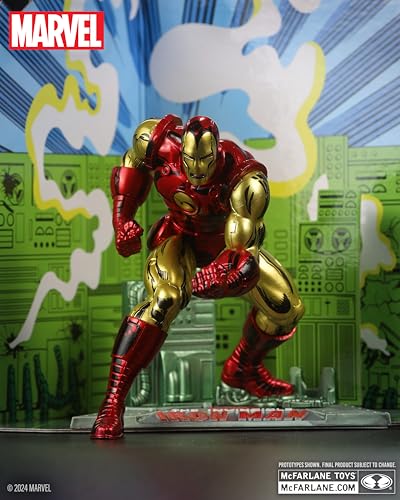 Marvel Iron Man The Invincible Iron Man 126 PVC Statue 11 cm, close-up detail