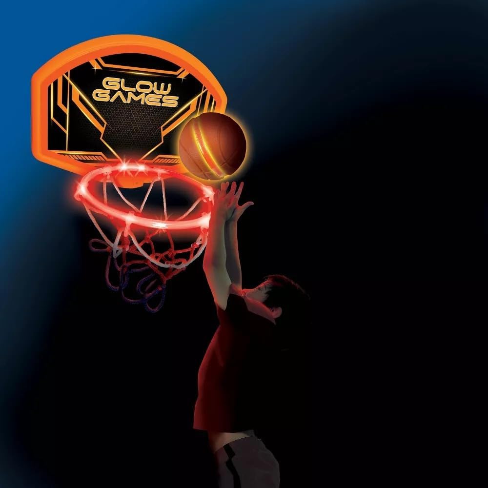 Glow Games Light-Up Basketball Hoop and Ball Set