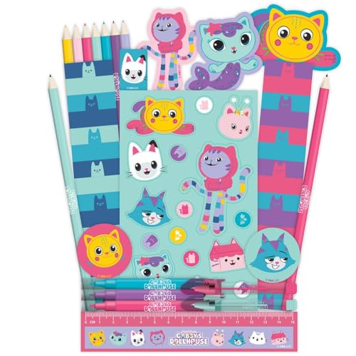 Gabby's Dollhouse Stationery Set Advent Calendar, close-up detail