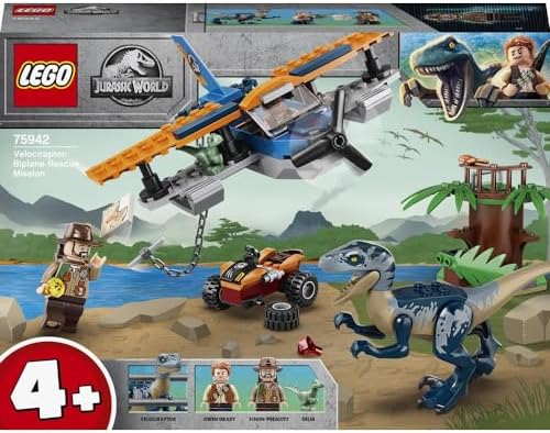 LEGO 75942 Jurassic World Velociraptor: Biplane Rescue Mission