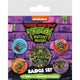 Teenage Mutant Ninja Turtles Set of 5 Pin Badges (Mutant Mayhem)