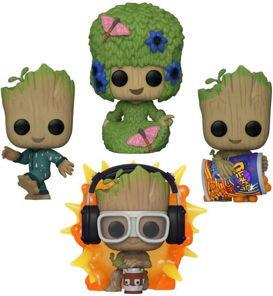 Funko Pop! Marvel I Am Groot 4-Pack