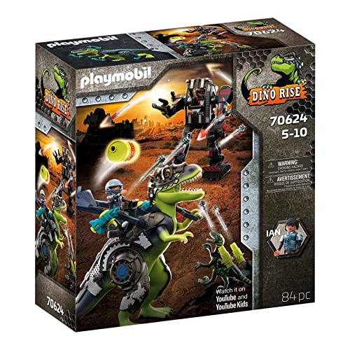 Playmobil 70624 Dino Rise T-rex Battle Of The Giants Playset, packaging shot