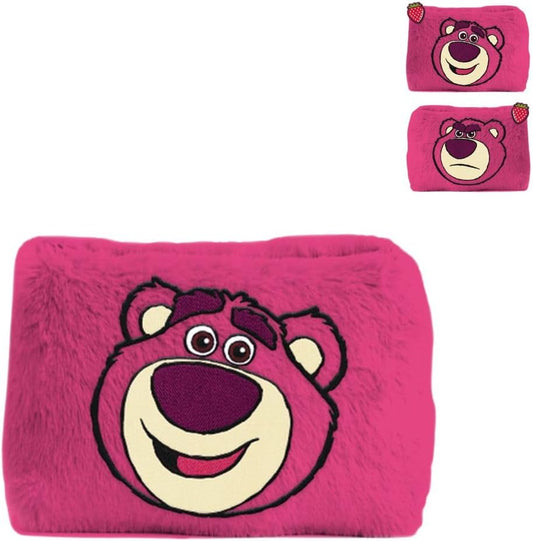 Lotso Toy Story Faces Fuzzy Plush Pencil Case