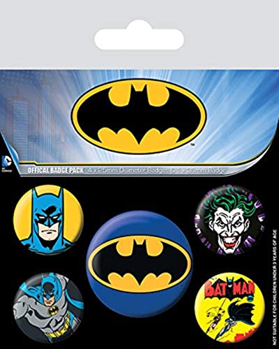 Batman set of 5 pin badges by Pyramid International