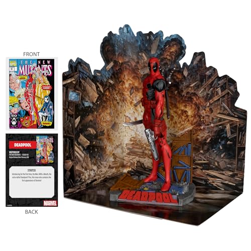 McFarlane Marvel Comics Deadpool (New Mutants #98) 1/10 Scal, packaging shot