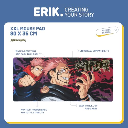 Jujutsu Kaisen XL Mouse Mat, close-up detail
