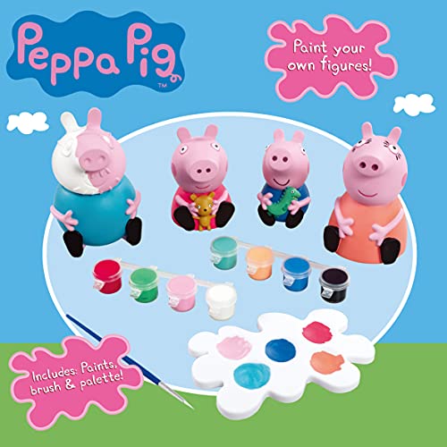 Peppa Pig Paint-Up Plaster Figures Set, size reference