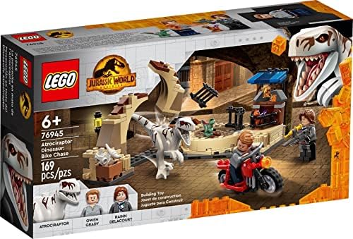 LEGO Jurassic World 76945 Atrociraptor Dinosaur: Bike Chase