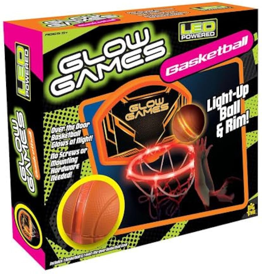 Glow Games Light-Up Basketball Hoop and Ball Set
