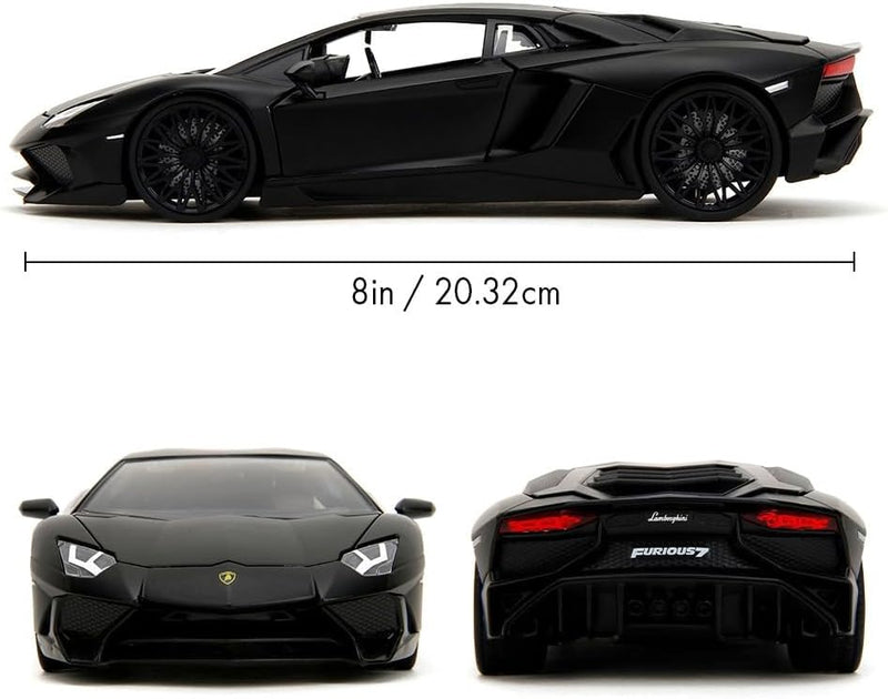 Jada Fast & Furious Shaw's Lamborghini Aventador 1:24 Die Cast Collectible - Image 3
