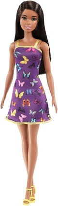 Barbie Purple Butterfly Dress Doll, side angle