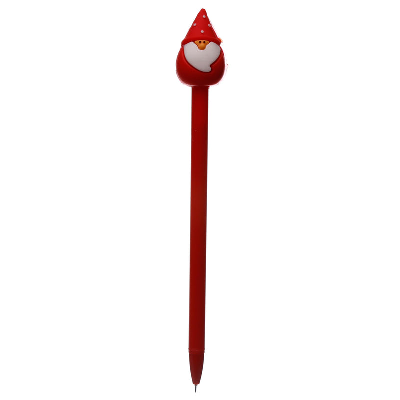 Christmas Topper Festive Novelty Pen, rear view