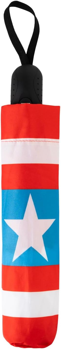 Marvel Captain America Lightweight, Foldable & With Cover Travel Umbrella